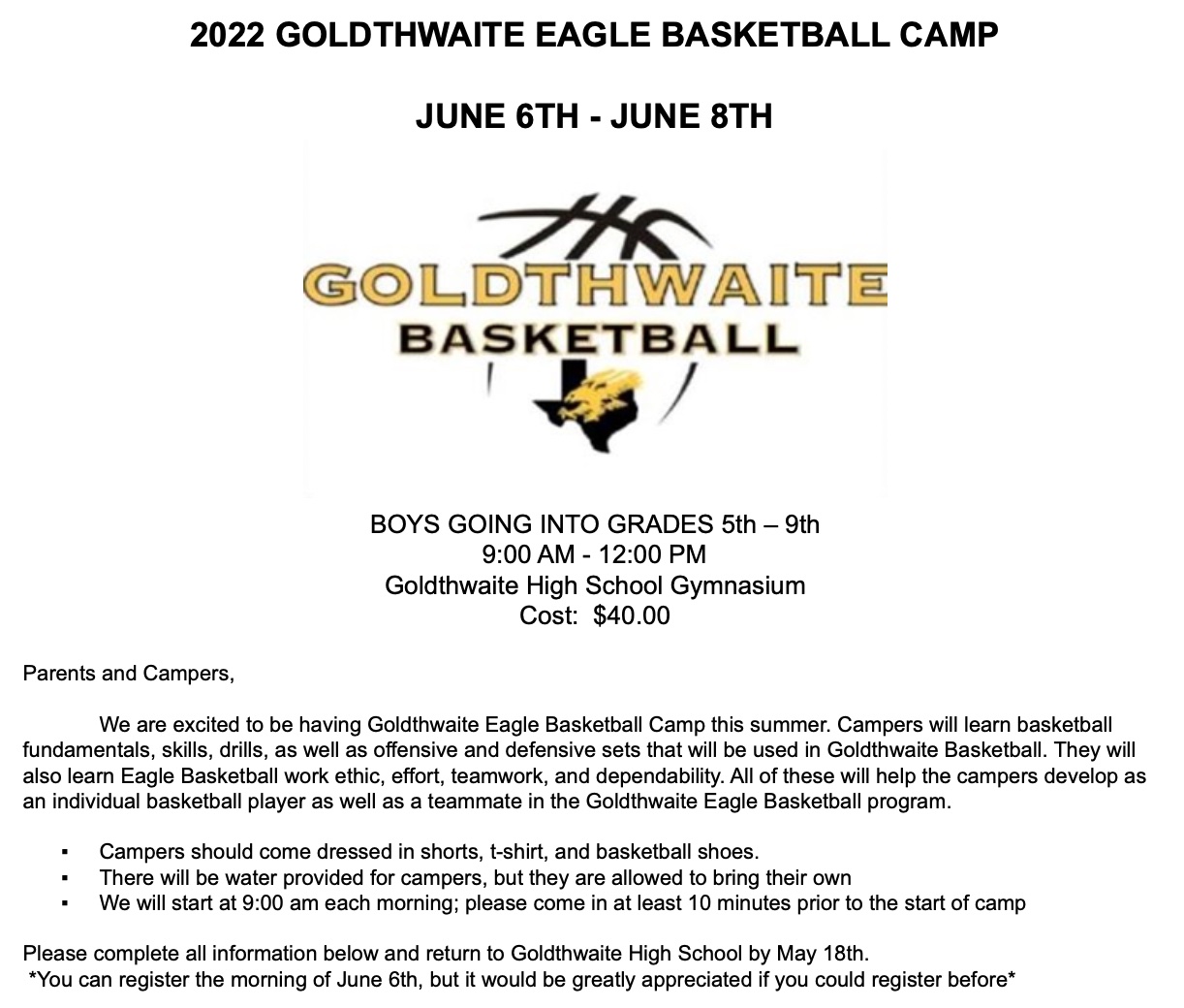 Home Goldthwaite Independent School District